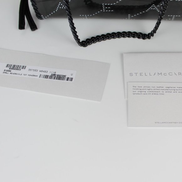 NEW STELLA MCCARTNEY Small Monogram PVC Tote | Sleek & Eco-Chic Bag - Picture 5 of 16